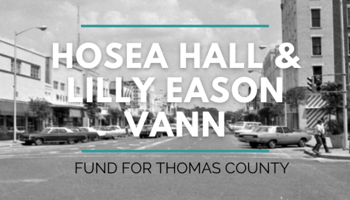 Hosea & Lilly Vann Fund Page Banner
