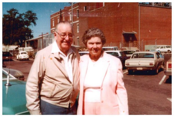 Hosea & Lilly Vann pose for a picture in Downtown Thomasville.